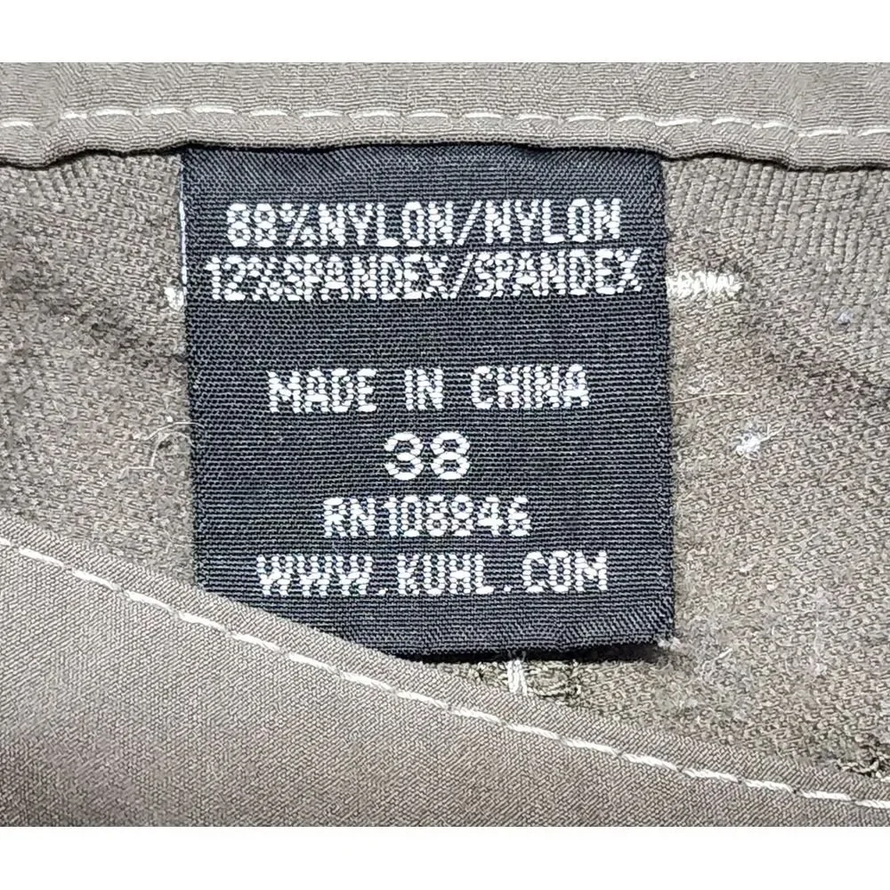 KUHL Mens Size 38 Gray Cargo‎ Shorts